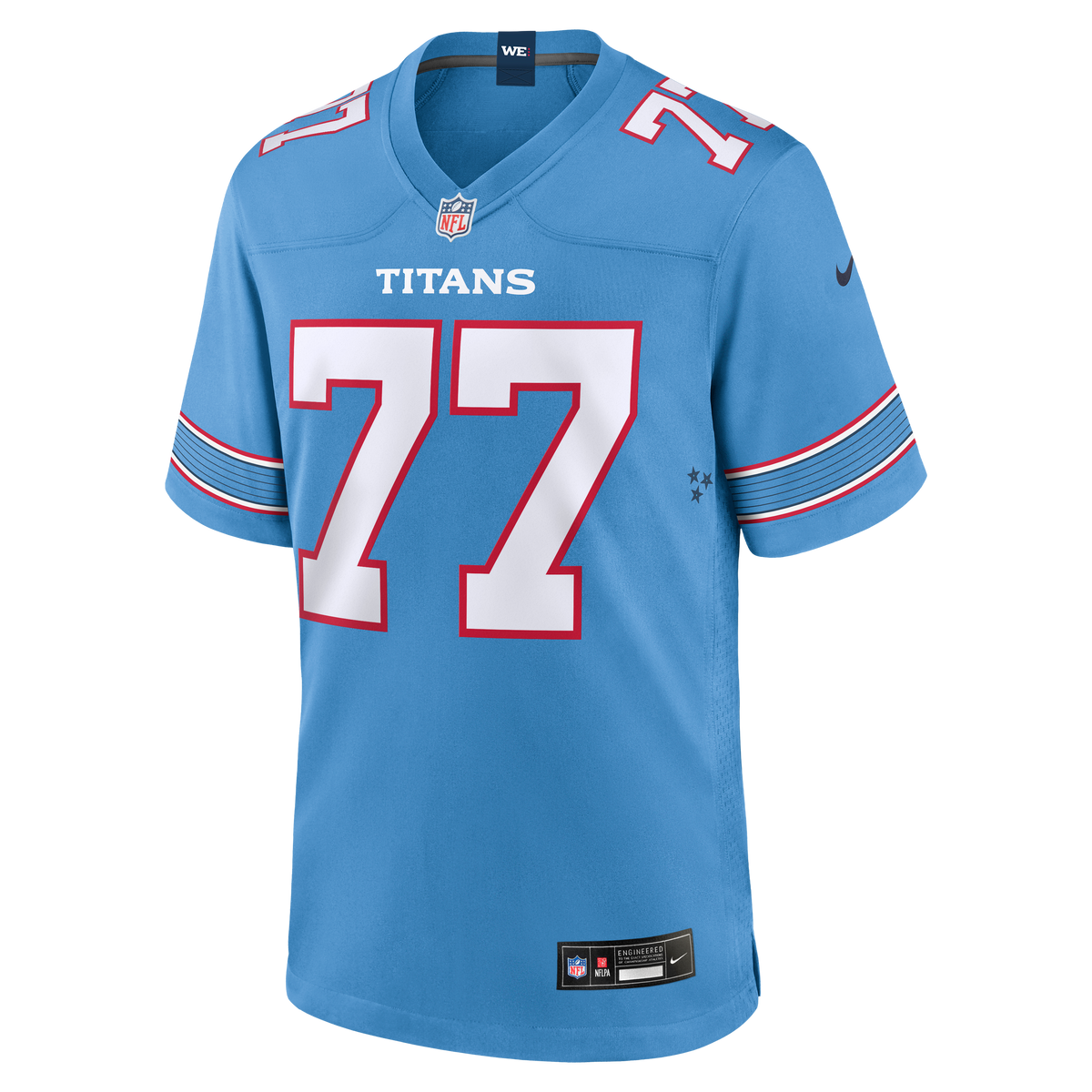 Men's Tennessee Titans Peter Skoronski Nike Light Blue Game Jersey