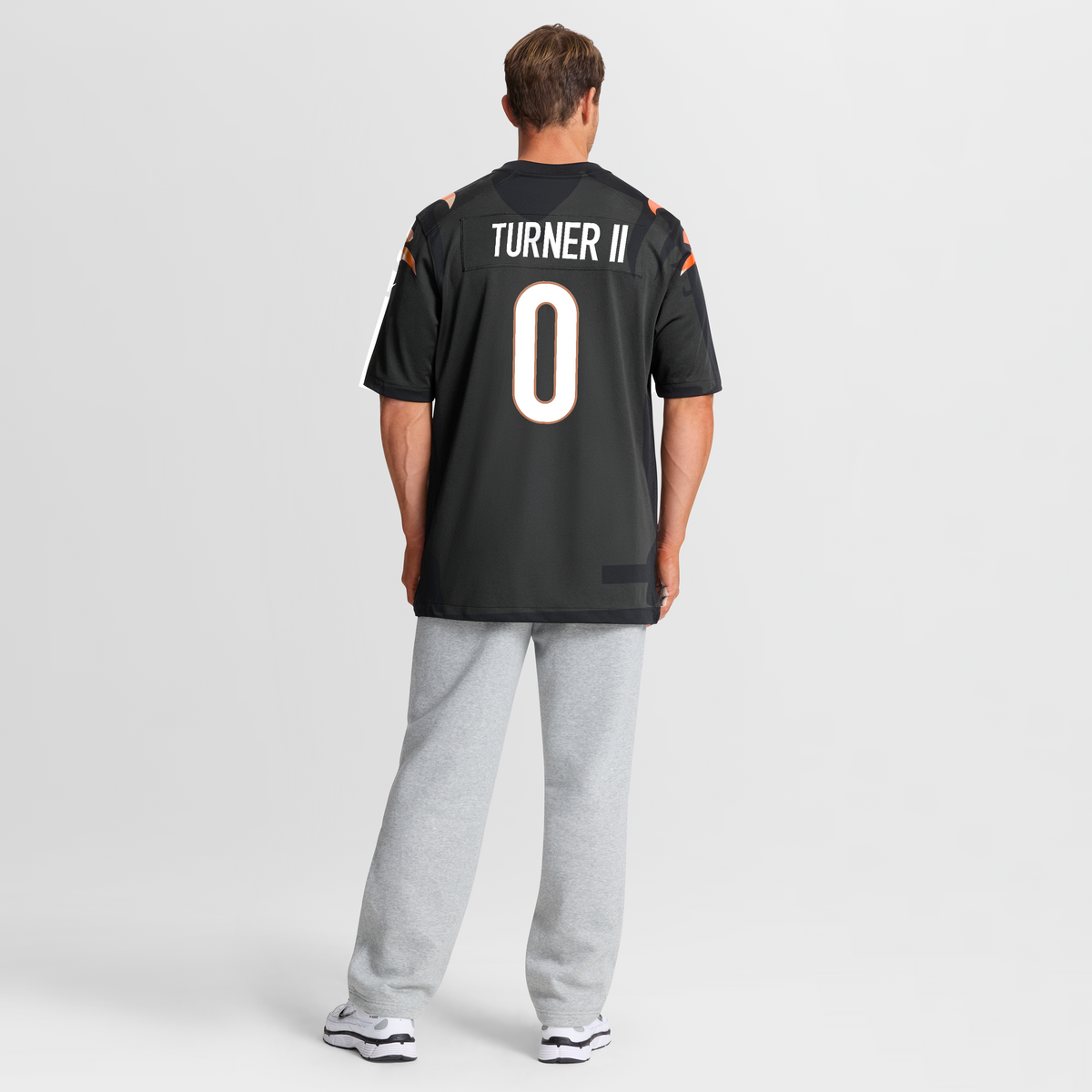 Men's Cincinnati Bengals DJ Turner II Nike Black Team Game Jersey