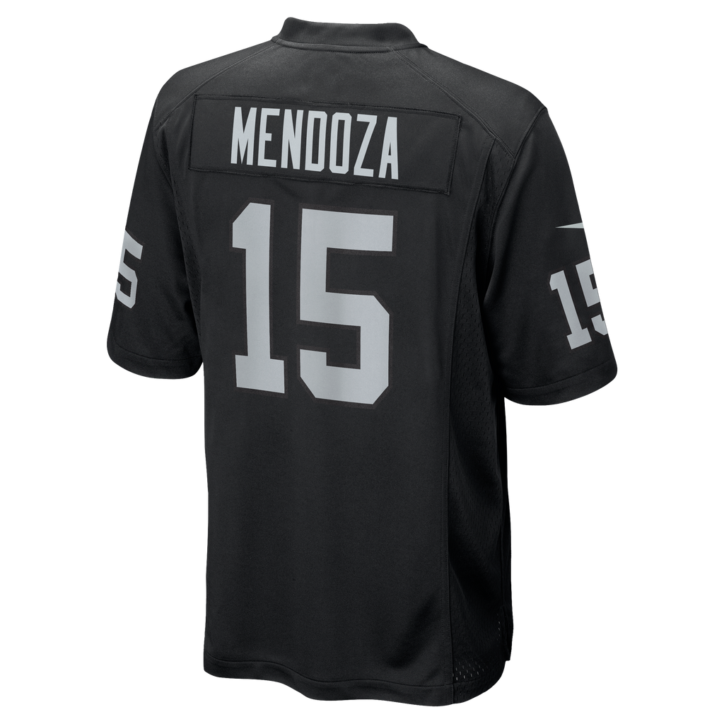 Men's Las Vegas Raiders Fernando Mendoza Nike White Game Player Jersey