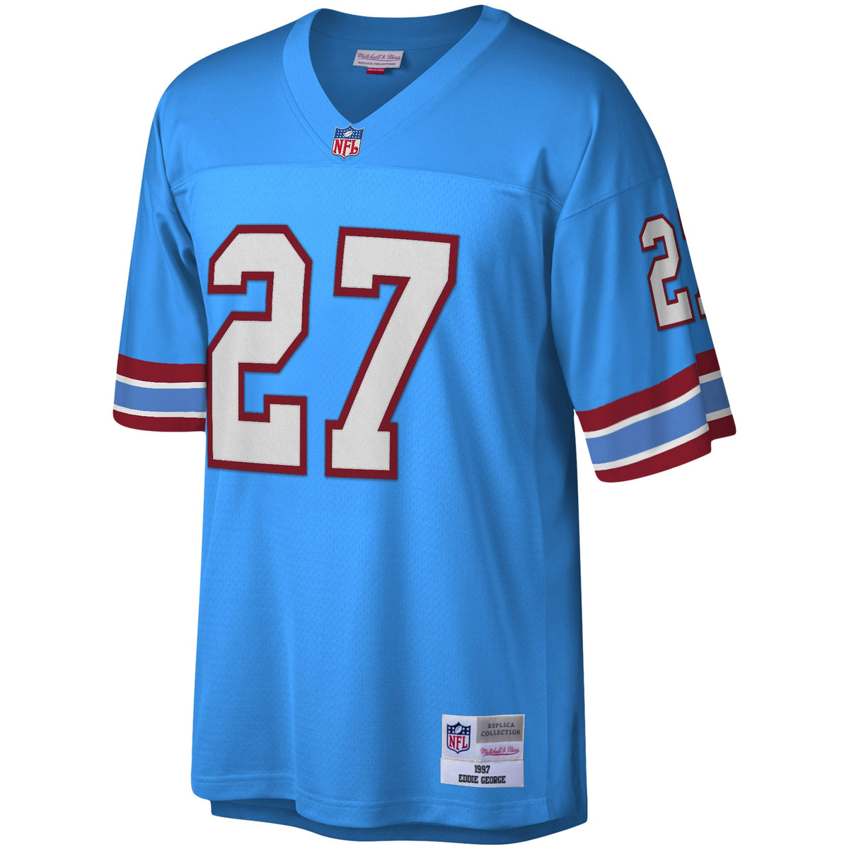 Men's Houston Oilers Eddie George Mitchell & Ness White Legacy Replica Jersey