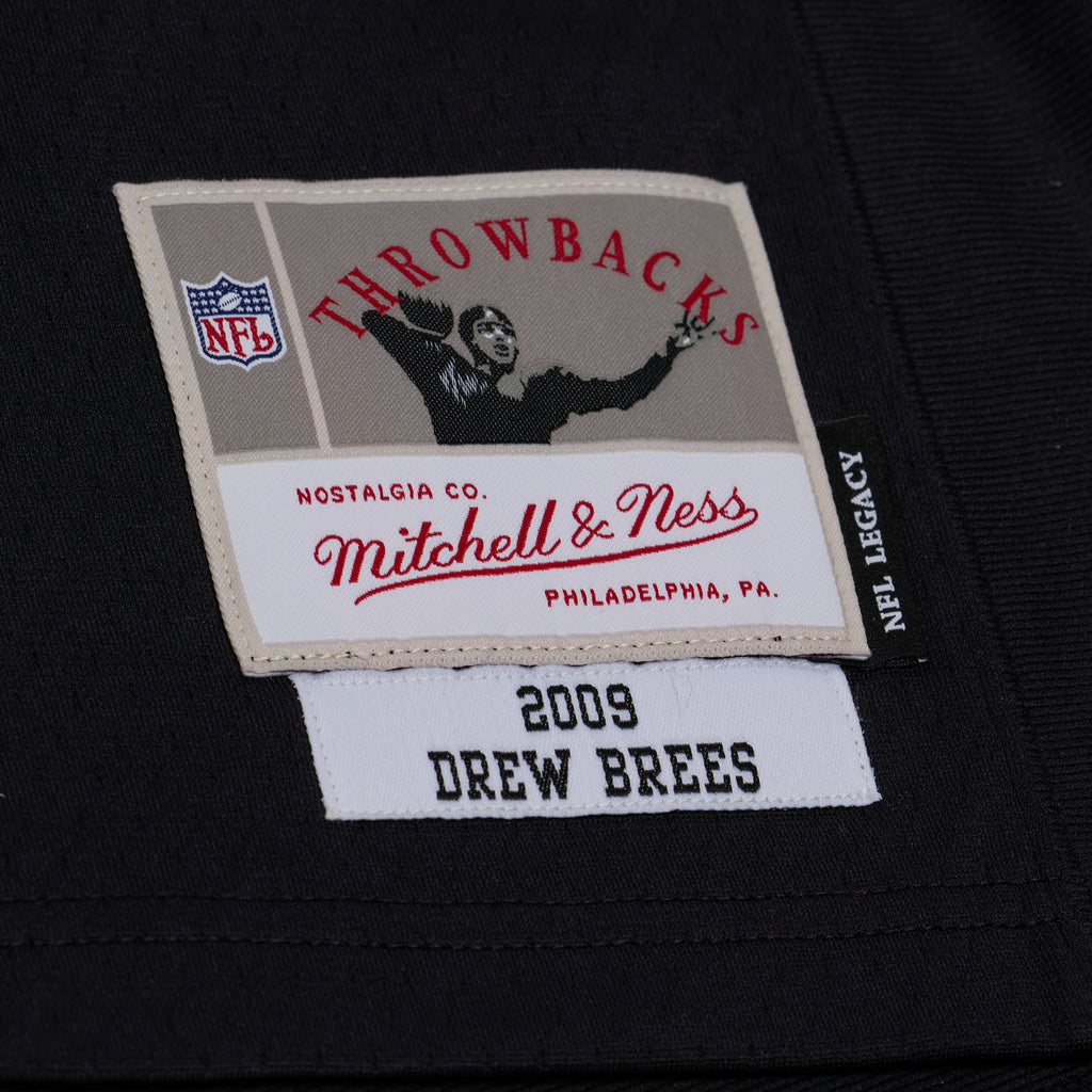Men's New Orleans Saints Drew Brees Mitchell & Ness Black Big & Tall 2009 Legacy Retired Player Jersey