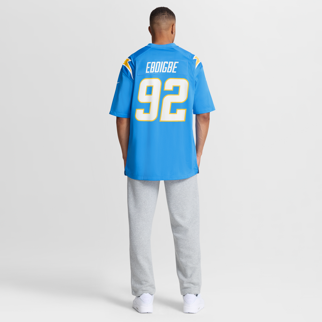 Men's Los Angeles Chargers Justin Eboigbe Nike  Powder Blue Team Game Jersey