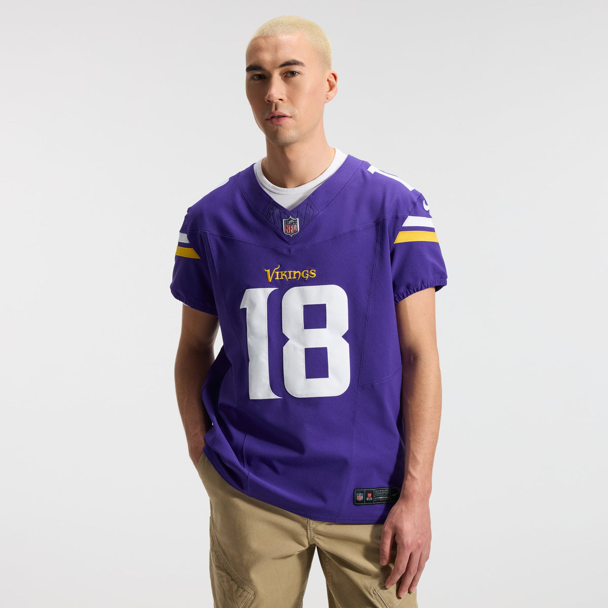 Men's Minnesota Vikings Justin Jefferson Nike Purple Team Vapor F.U.S.E. Elite Jersey