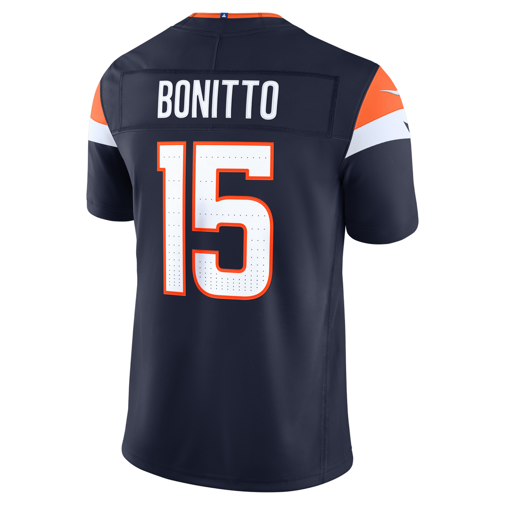 Men's Denver Broncos Nik Bonitto Nike Navy Alternate Vapor F.U.S.E. Stitched Limited Jersey