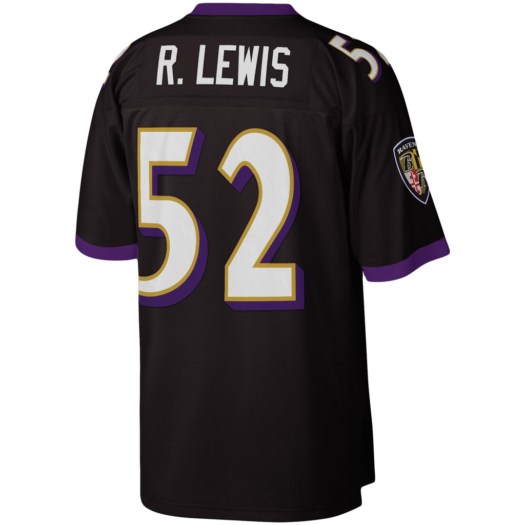 Men's Baltimore Ravens Ray Lewis Mitchell & Ness Black Legacy Replica Jersey