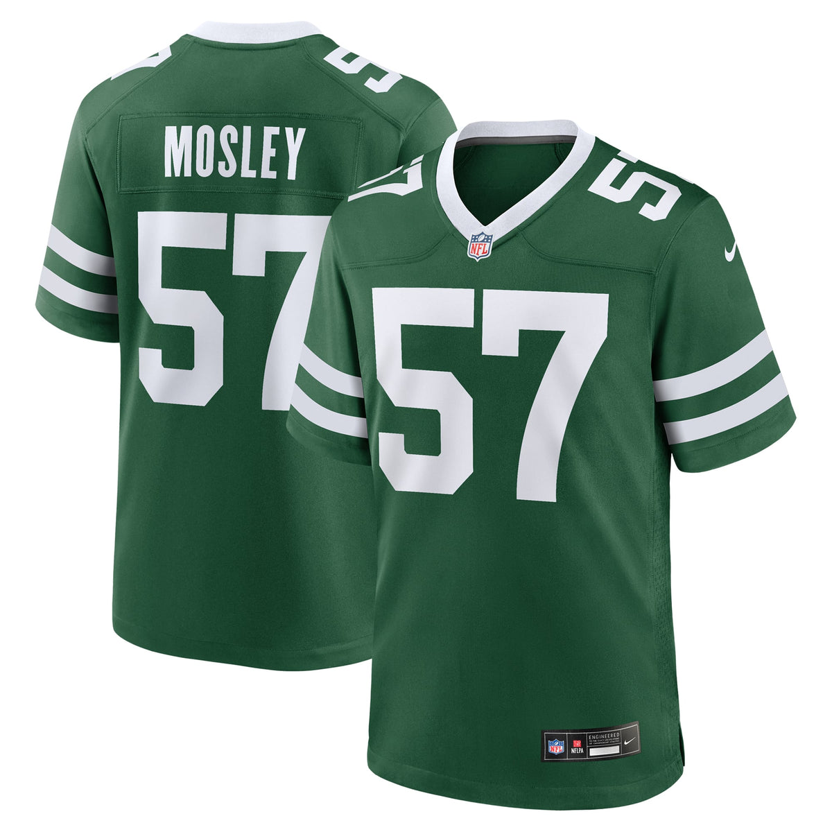 Men's New York Jets C.J. Mosley Nike White Classic Alternate Game Jersey