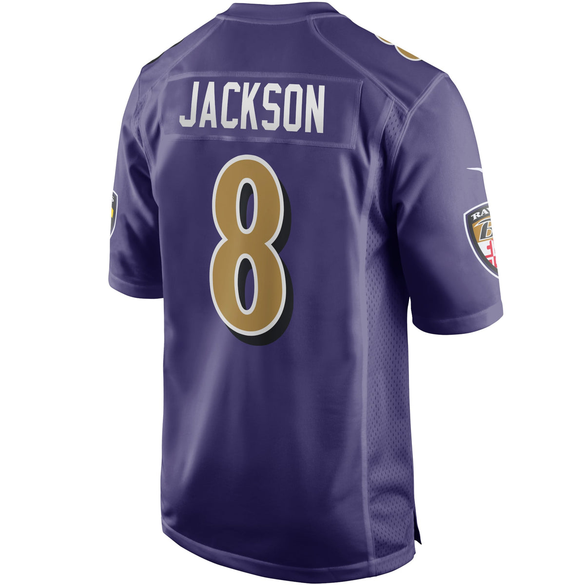 Men's Baltimore Ravens Lamar Jackson Nike White Game Jersey