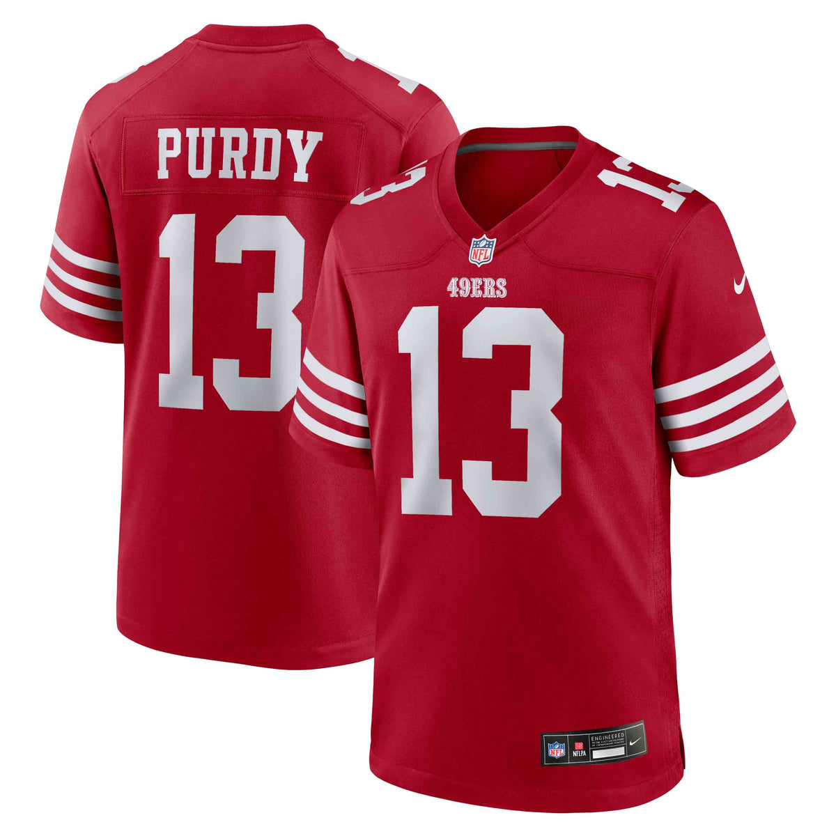 Men's San Francisco 49ers Brock Purdy Nike White Game Player Jersey