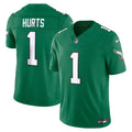 Men's Philadelphia Eagles Jalen Hurts Nike Kelly Green Alternate Vapor F.U.S.E. Stitched Limited Jersey