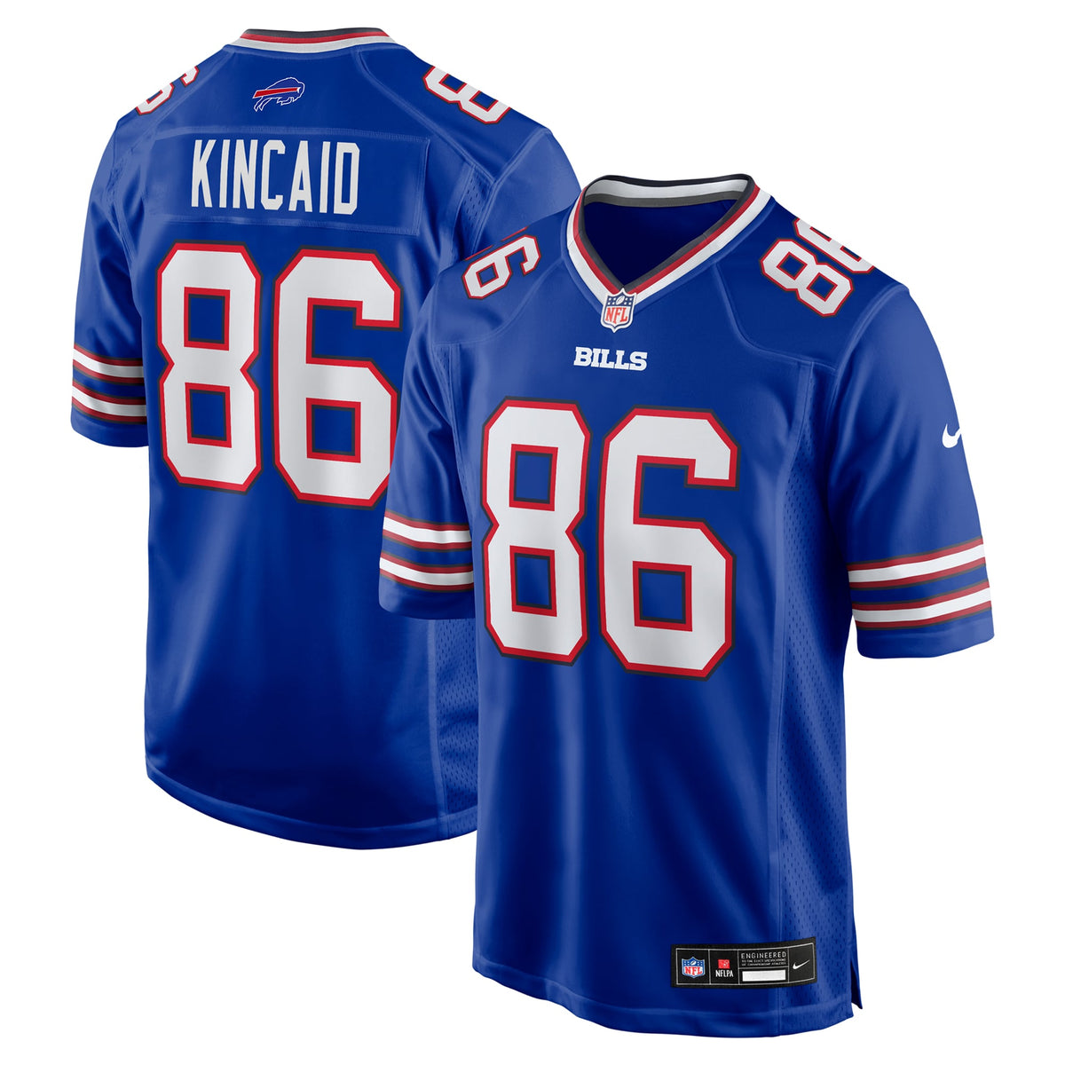 Men's Buffalo Bills Dalton Kincaid Nike Gray Nickel City Game Jersey