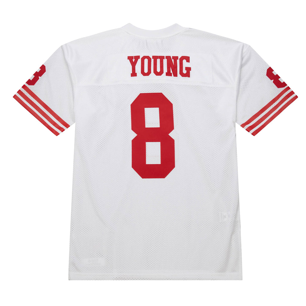 Men's San Francisco 49ers 1994 Steve Young Mitchell & Ness White Authentic Throwback Retired Player Jersey