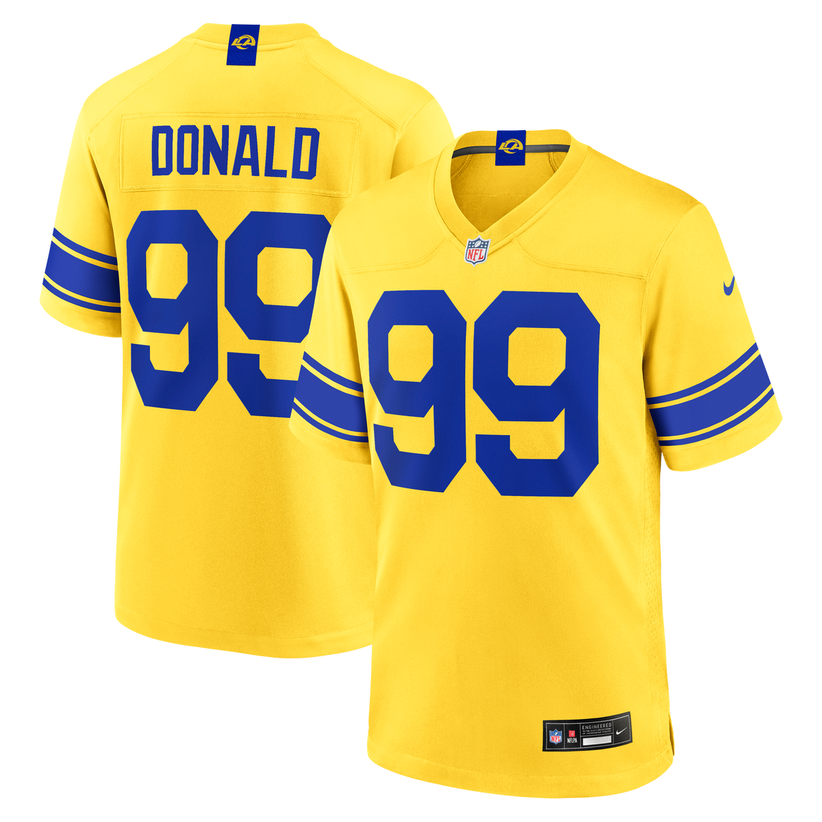 Men's Los Angeles Rams Aaron Donald Nike White Game Jersey