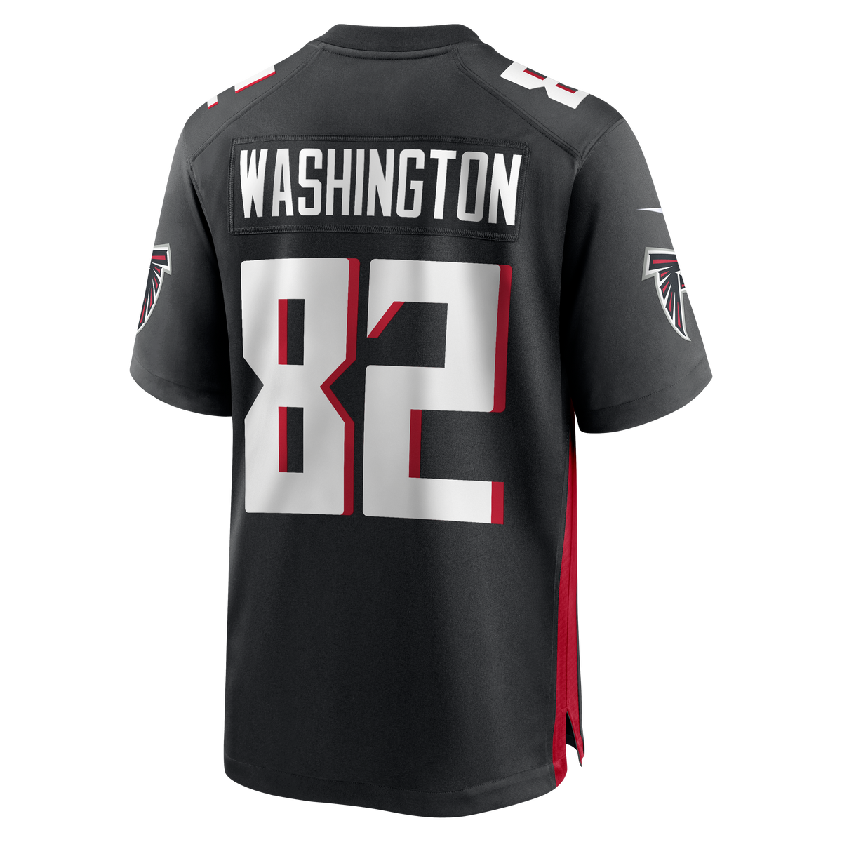 Men's Atlanta Falcons Casey Washington Nike  Black Team Game Jersey