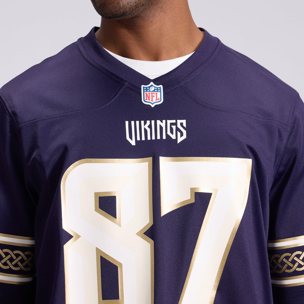 Men's Minnesota Vikings T.J. Hockenson Nike Purple 2026 Rivalries Collection Game Jersey