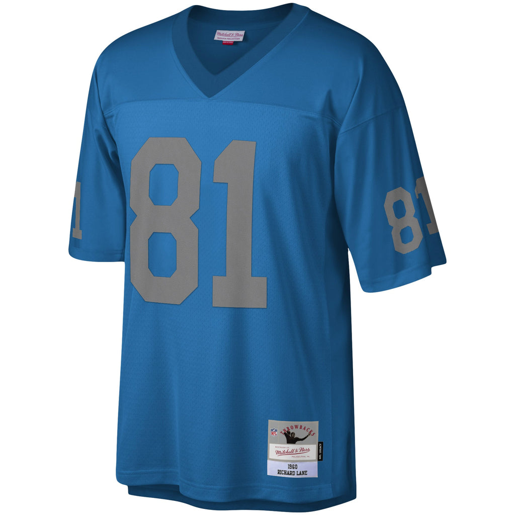 Men's Detroit Lions Richard Lane Mitchell & Ness Blue Legacy Replica Jersey