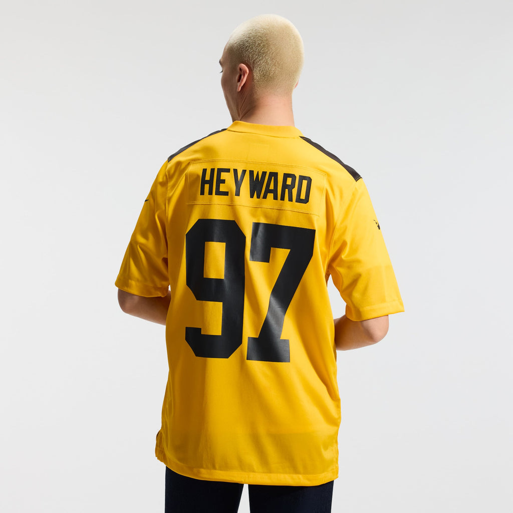 Men's Pittsburgh Steelers Cameron Heyward Nike Gold Alternate 1933 Throwback Game Jersey