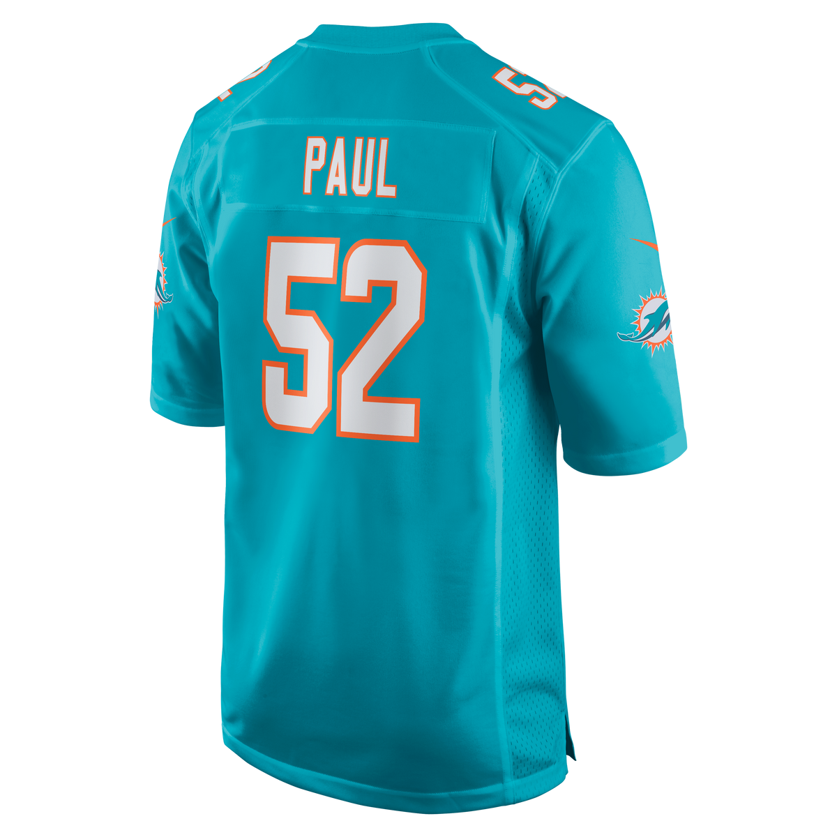 Men's Miami Dolphins Patrick Paul Nike  Aqua  Game Jersey