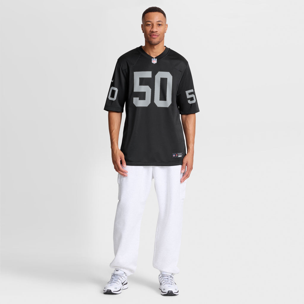 Men's Las Vegas Raiders Segun Olubi Nike  Black Team Game Jersey