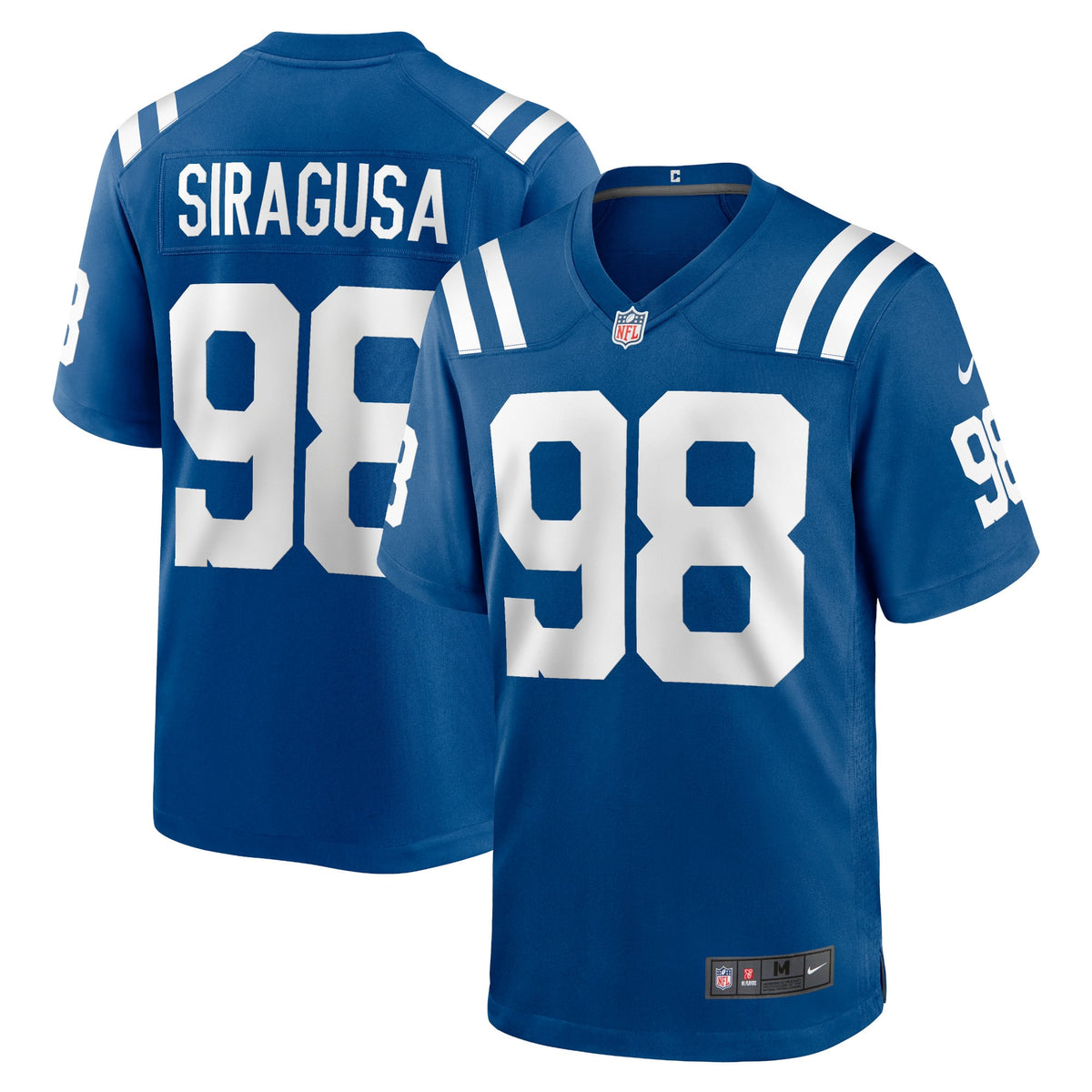 Men's Indianapolis Colts Tony Siragusa Nike Blue Retired Player Alternate Game Jersey