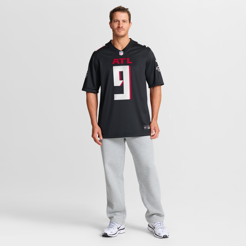 Men's Atlanta Falcons Michael Penix Jr. Nike Black  Player Game Jersey