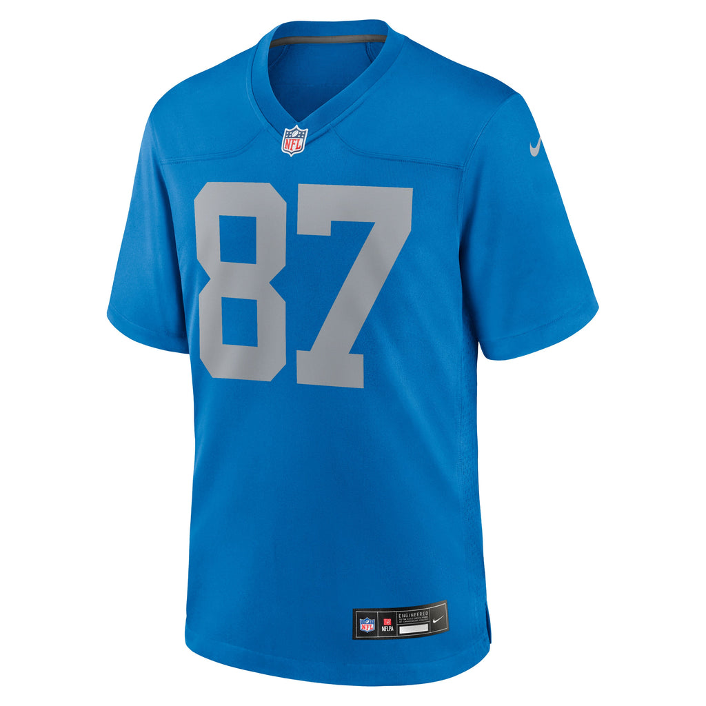 Men's Detroit Lions Sam LaPorta Nike  Blue Alternate Game Jersey