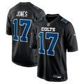 Men's Indianapolis Colts Daniel Jones Nike Carbon Black Fashion Game Jersey