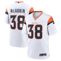 Men's Denver Broncos Jaleel McLaughlin Nike  White Game Jersey