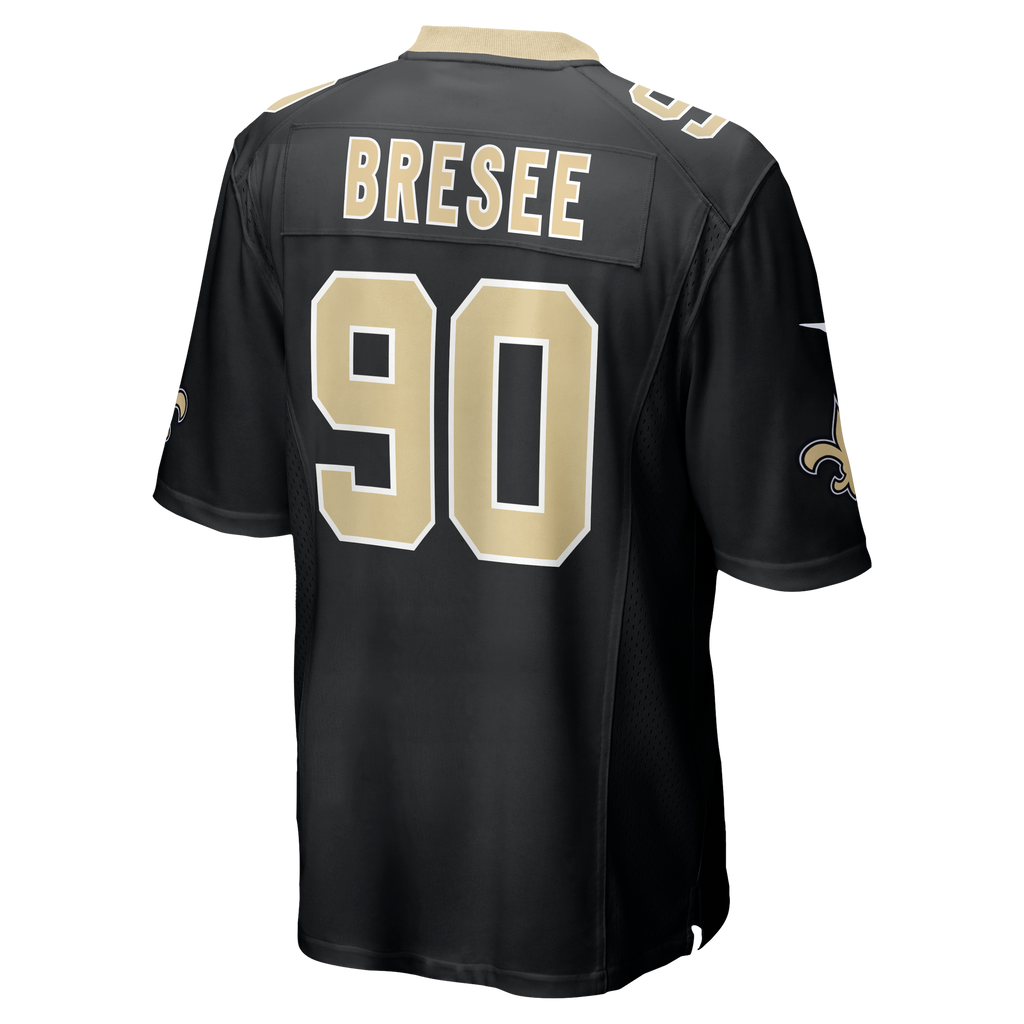 Men's New Orleans Saints Bryan Bresee Nike Black  Game Jersey
