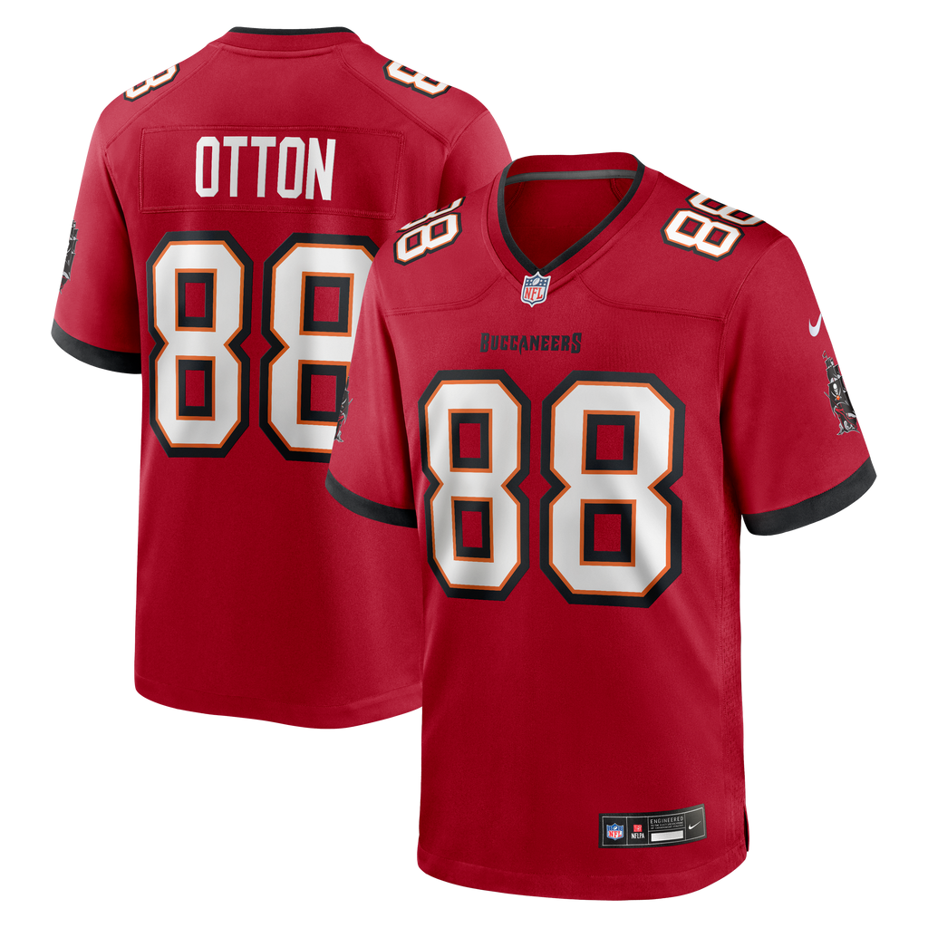 Men's Tampa Bay Buccaneers Cade Otton Nike Red Game Player Jersey