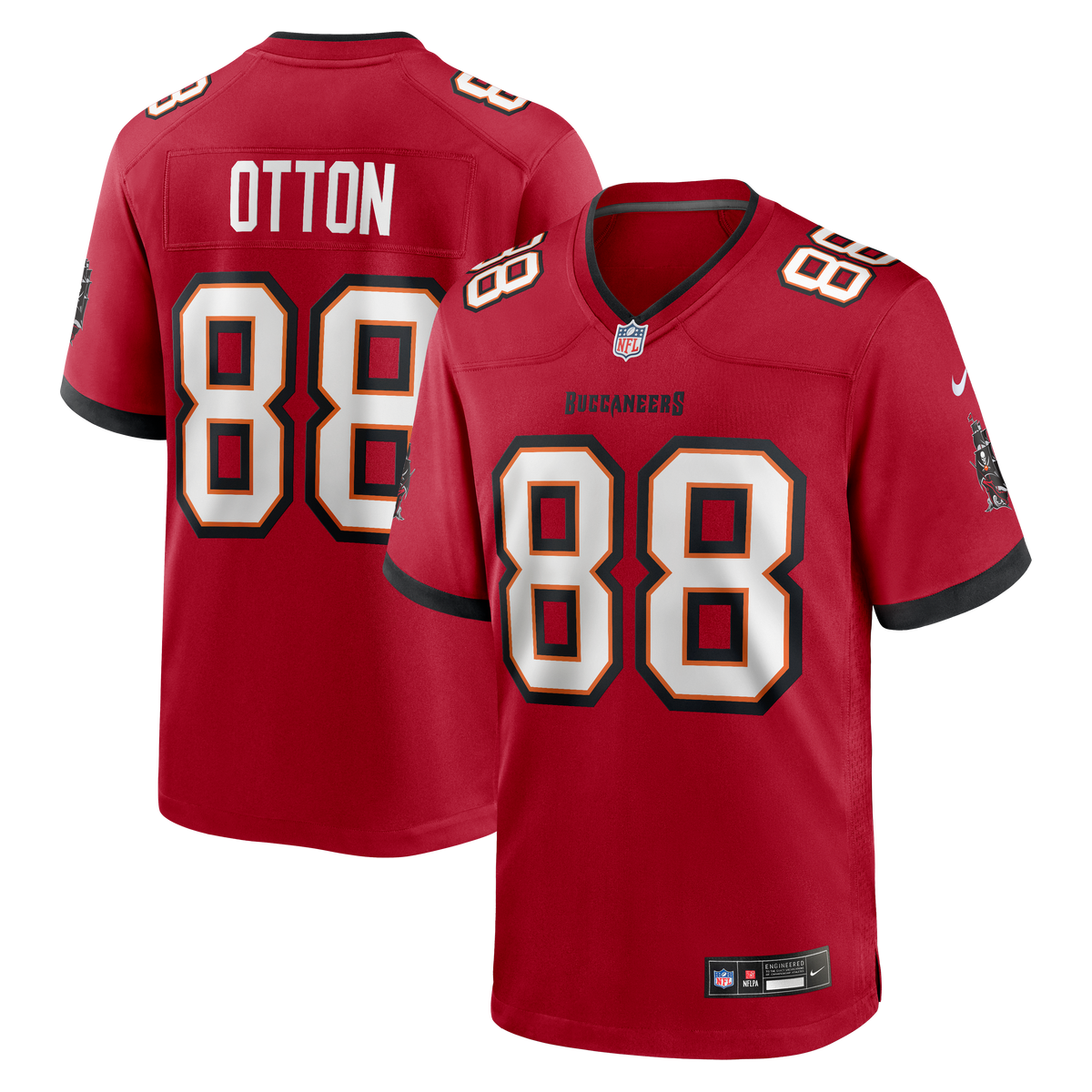 Men's Tampa Bay Buccaneers Cade Otton Nike Orange Alternate Game Jersey