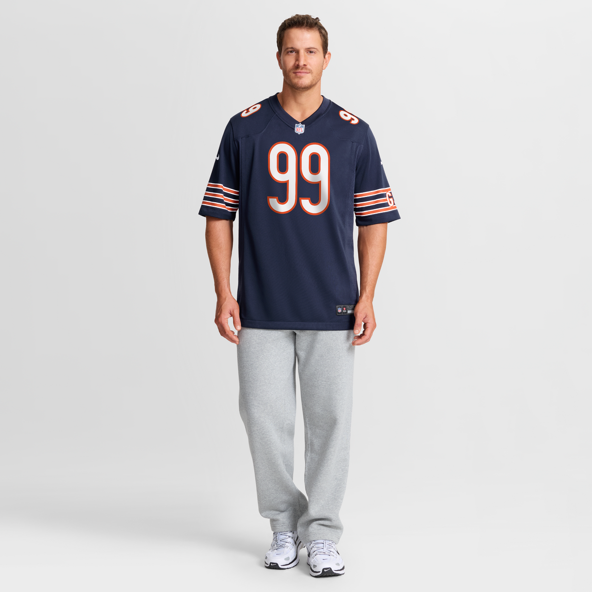 Men's Chicago Bears Gervon Dexter Sr Nike  Navy Team Game Jersey