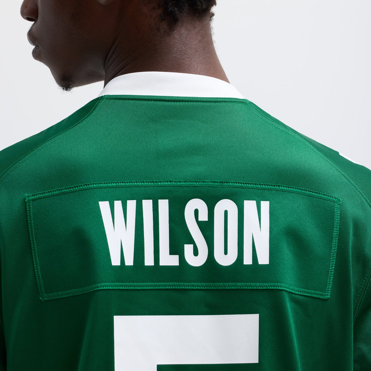 Men's New York Jets Garrett Wilson Nike Legacy Black Alternate Game Jersey