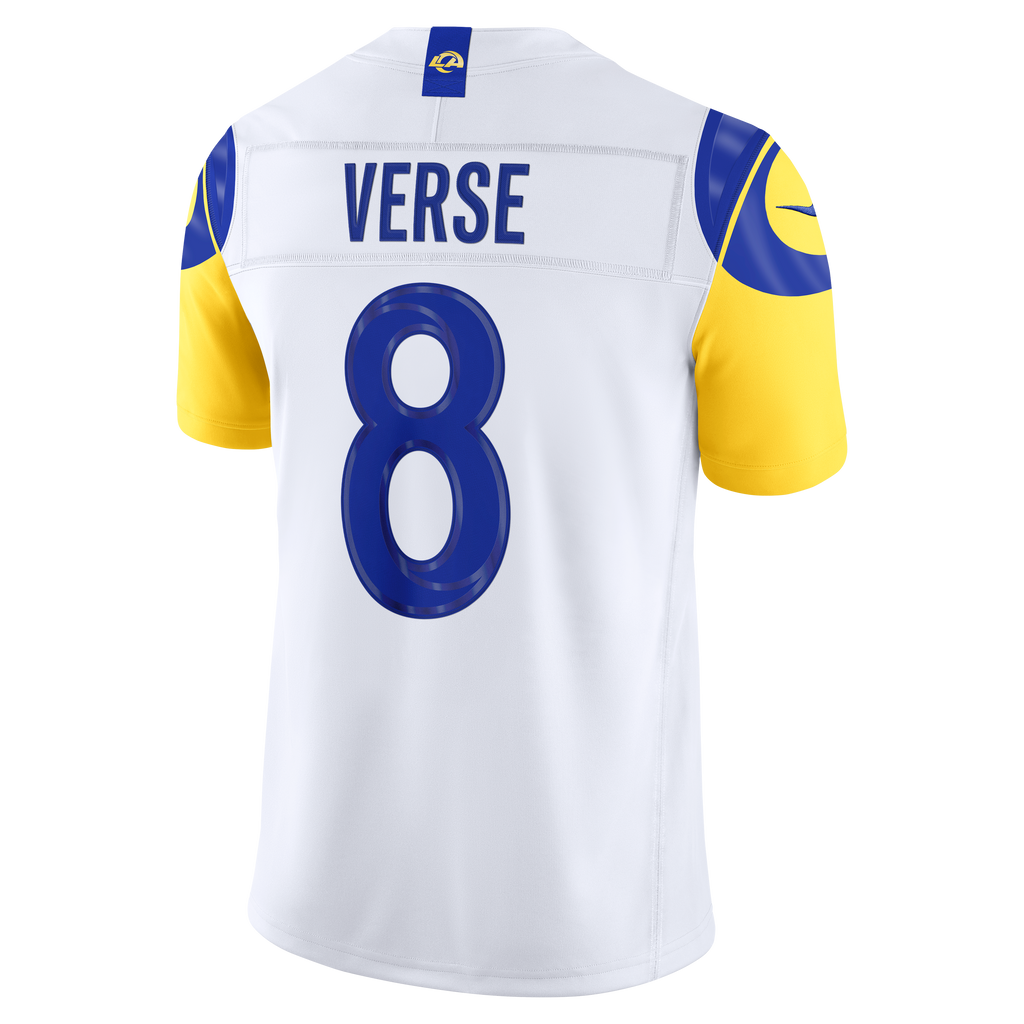 Men's Los Angeles Rams Jared Verse Nike White Vapor F.U.S.E. Stitched Limited Jersey
