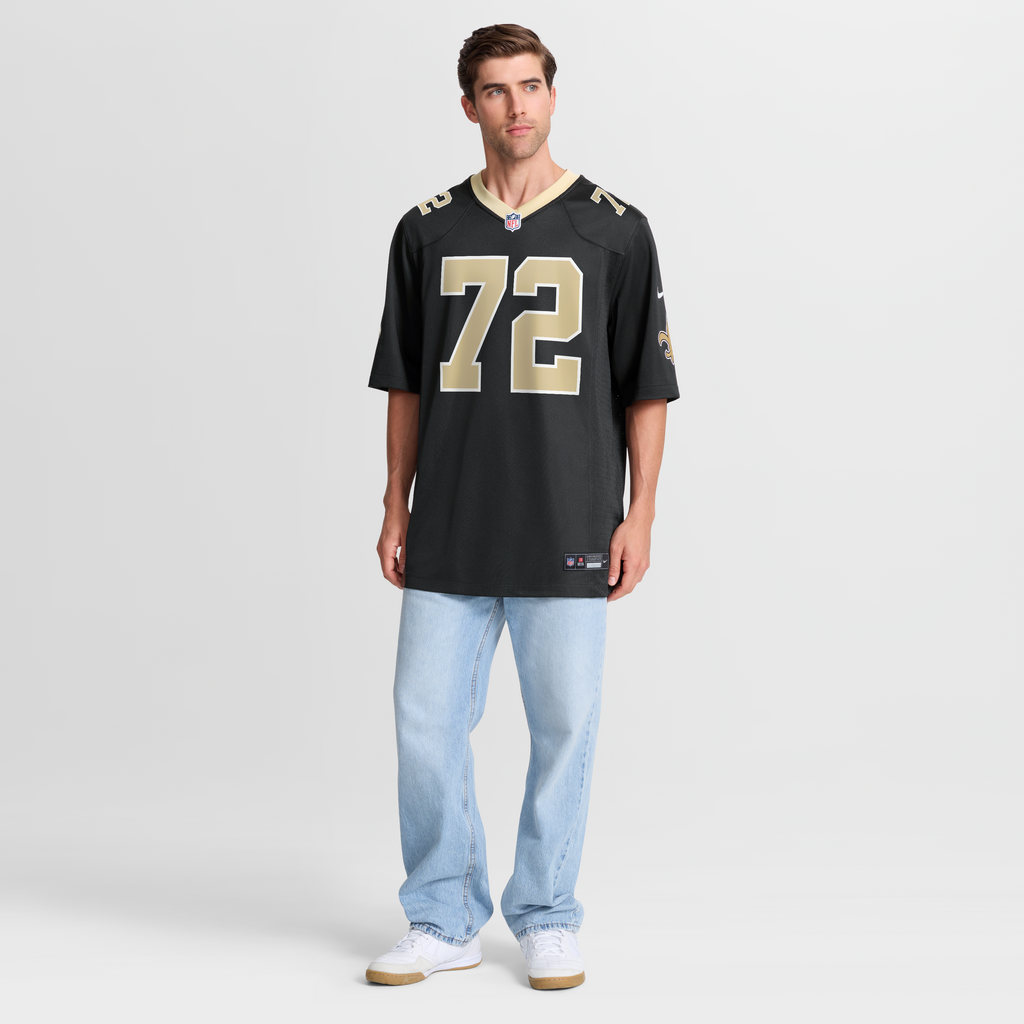 Men's New Orleans Saints Asim Richards Nike  Black Team Game Jersey