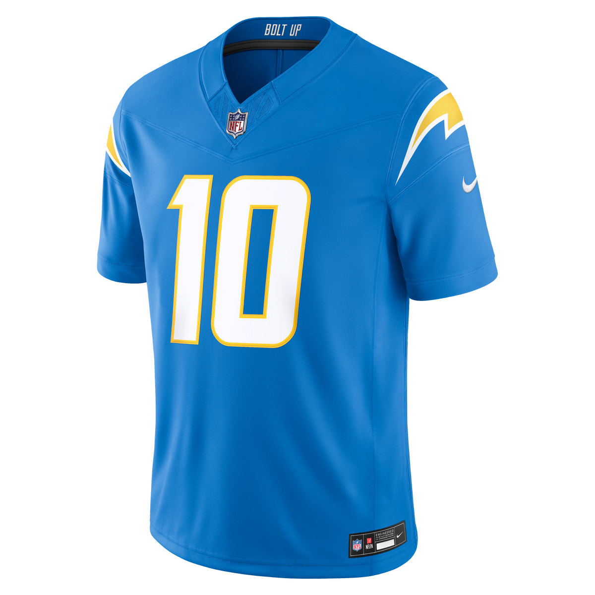Men's Los Angeles Chargers Justin Herbert Nike Navy Alternate Super Chargers Vapor F.U.S.E. Stitched Limited Jersey