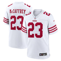 Men's San Francisco 49ers Christian McCaffrey Nike White Game Player Jersey