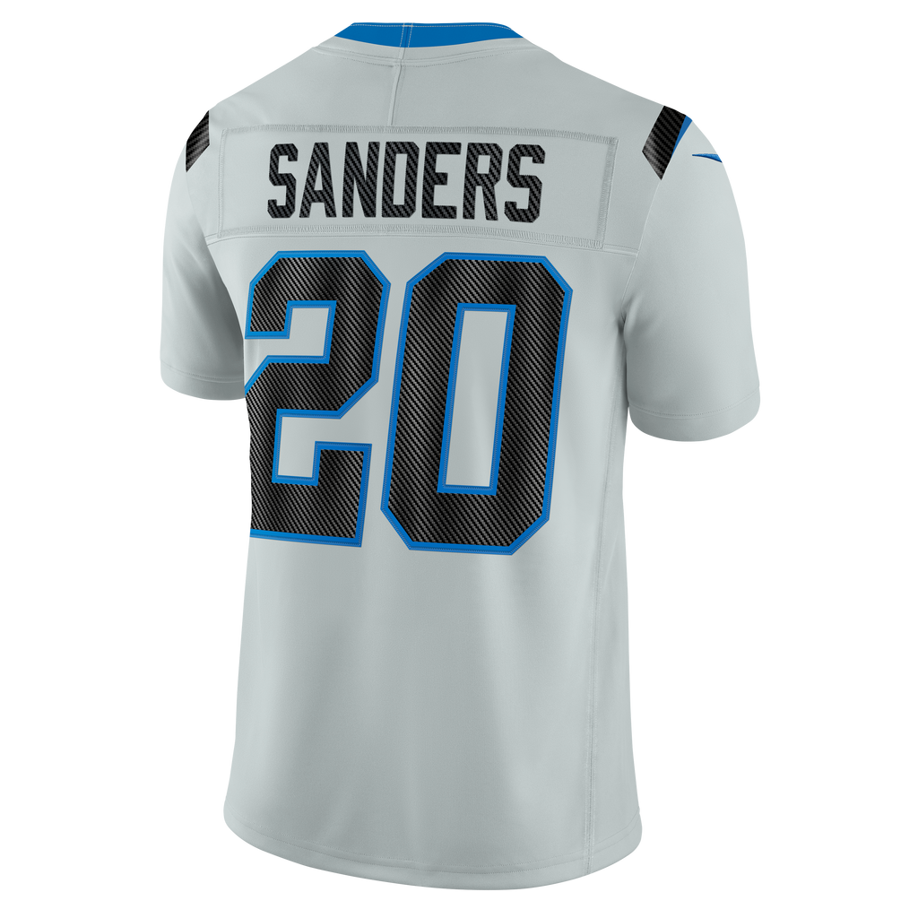 Men's Detroit Lions Barry Sanders Nike Silver 2026 Rivalries Collection Stitched Limited Jersey