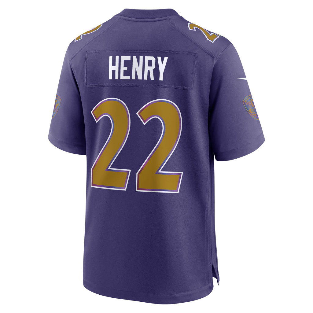 Men's Baltimore Ravens Derrick Henry Nike Black Alternate Game Jersey