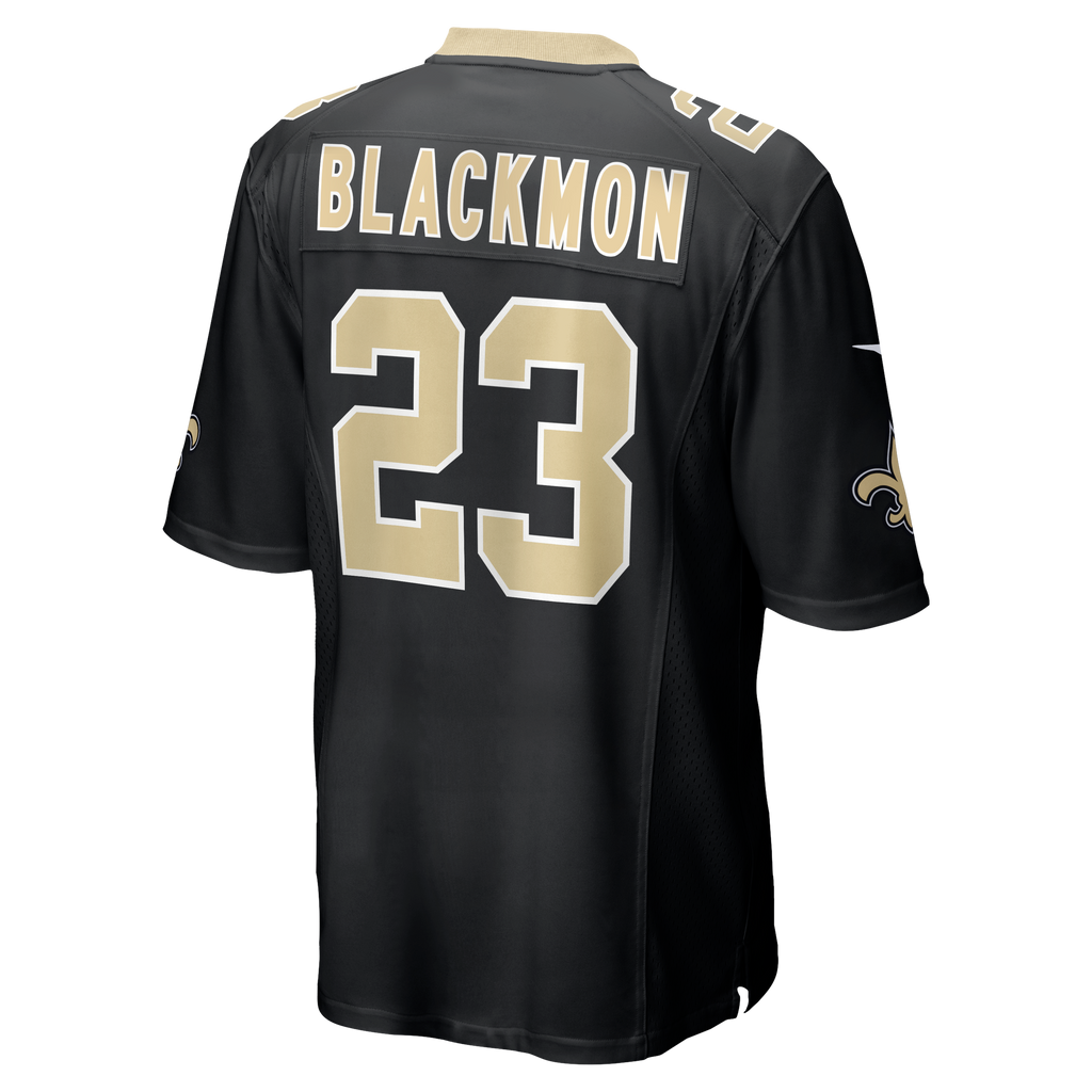 Men's New Orleans Saints Julian Blackmon Nike  Black Team Game Jersey