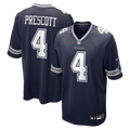 Men's Dallas Cowboys Dak Prescott Nike Navy Game Team Jersey