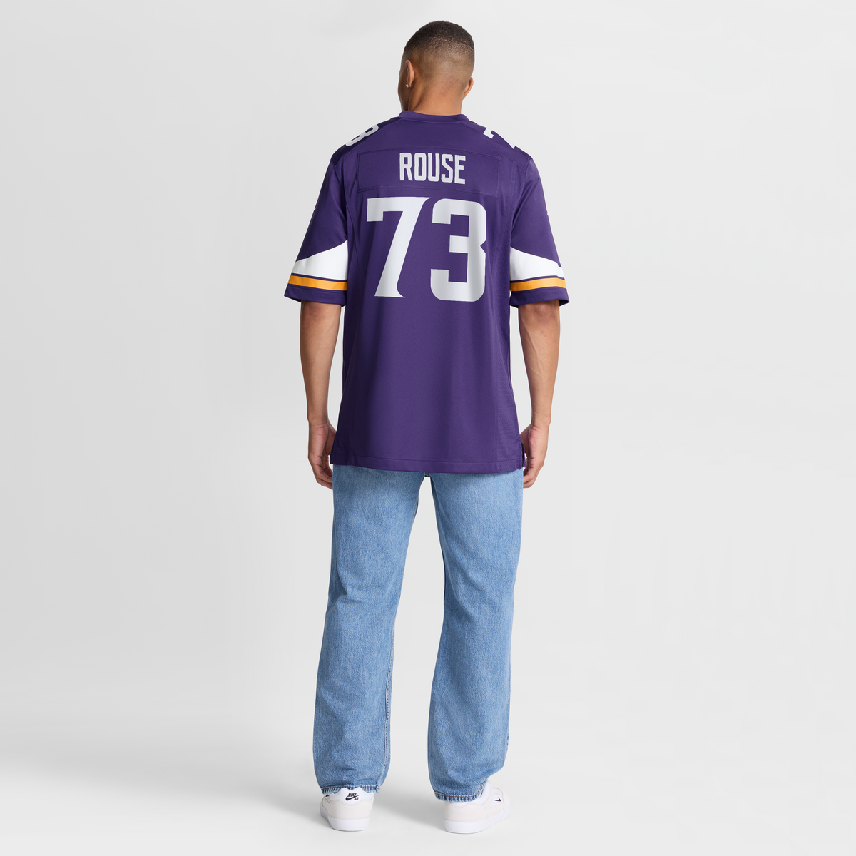 Men's Minnesota Vikings Walter Rouse Nike  Purple Team Game Jersey