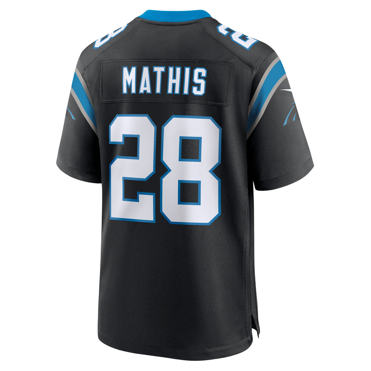 Men's Carolina Panthers Damarri Mathis Nike  Black Team Game Jersey