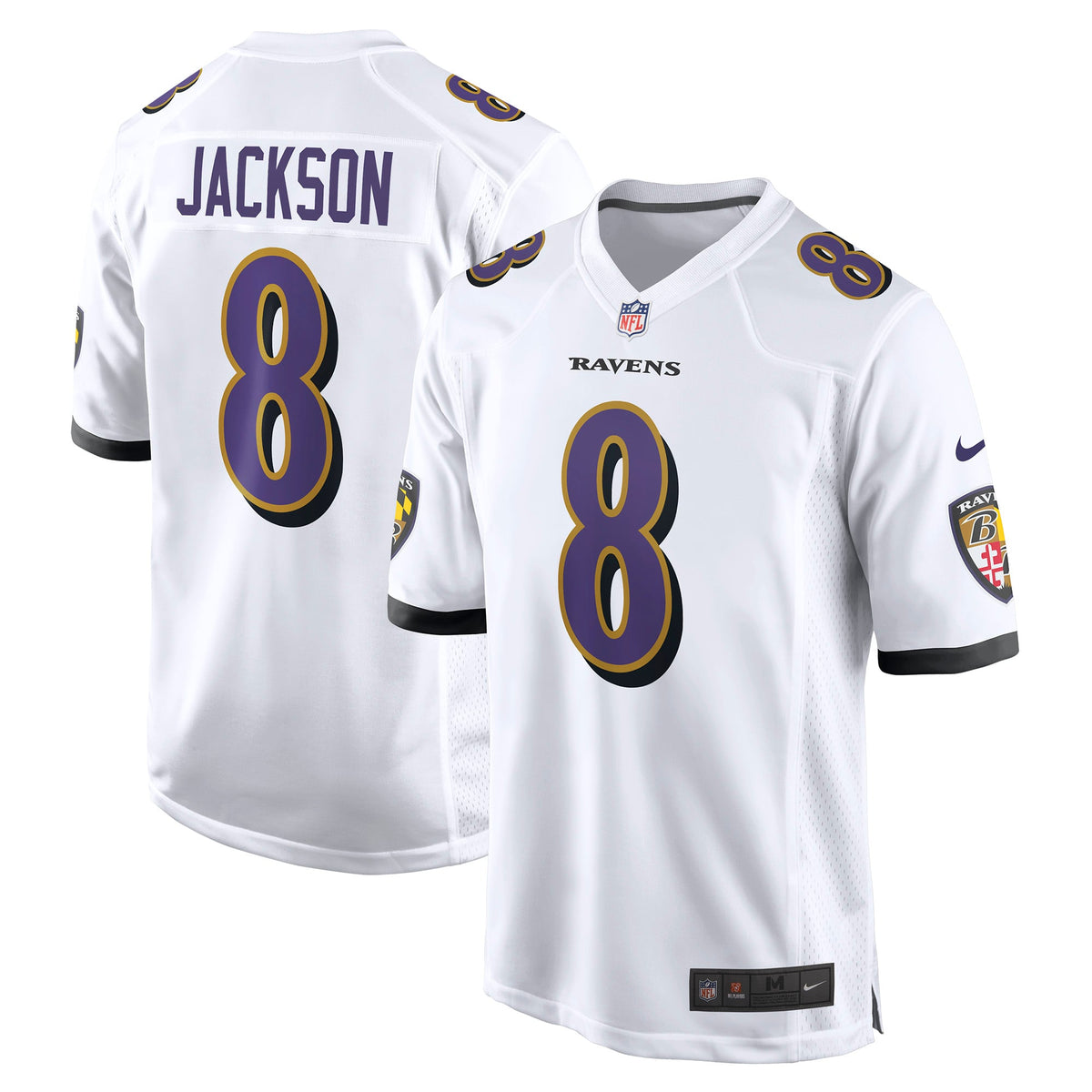 Men's Baltimore Ravens Lamar Jackson Nike  Black Alternate Game Jersey