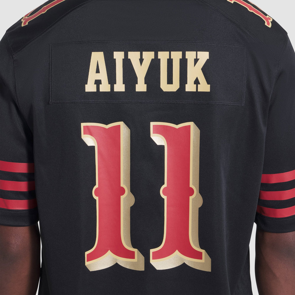 Men's San Francisco 49ers Brandon Aiyuk Nike Black Rivalries Collection Game Jersey