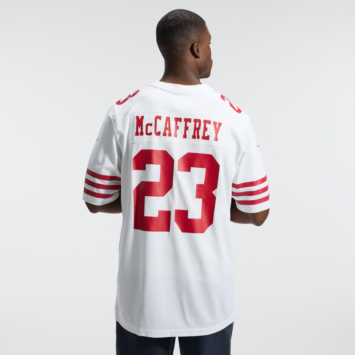 Men's San Francisco 49ers Christian McCaffrey Nike White Game Player Jersey