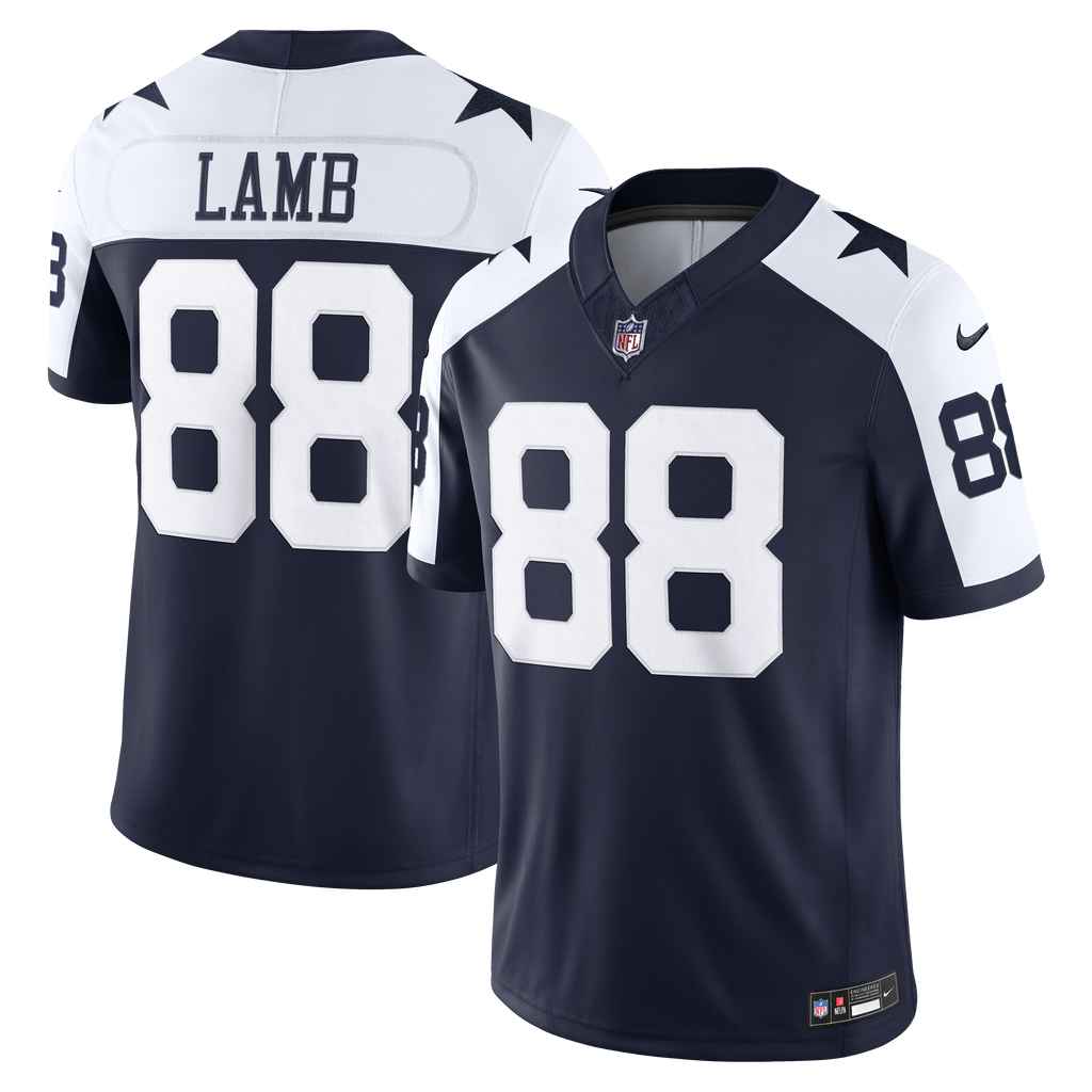 Men's Dallas Cowboys CeeDee Lamb Nike Navy Alternate Vapor F.U.S.E. Stitched Limited Jersey