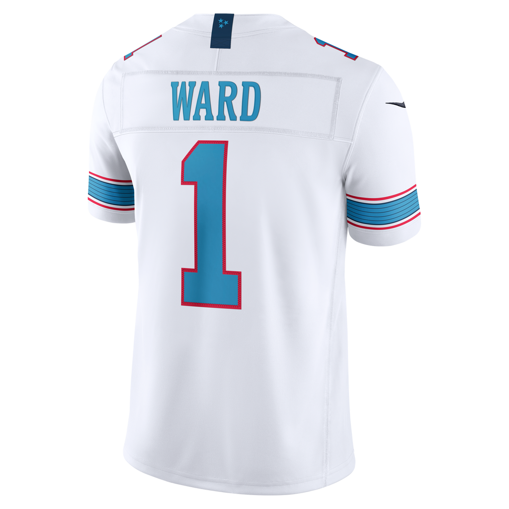 Men's Tennessee Titans Cameron Ward Nike Light Blue Team Vapor F.U.S.E. Stitched Limited Jersey