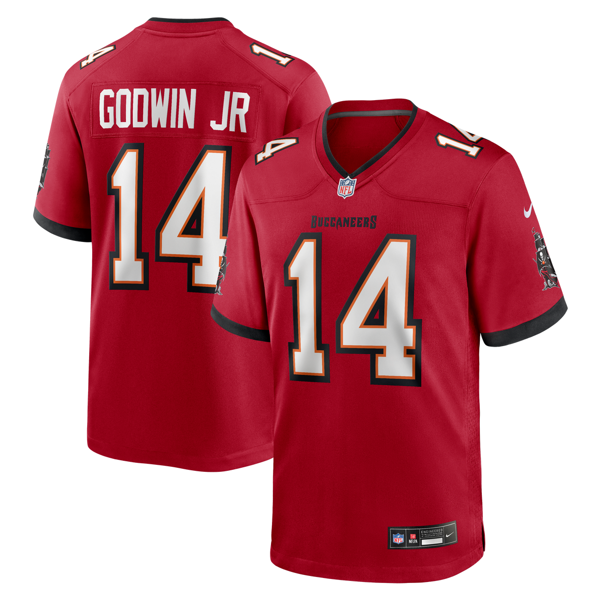 Men's Tampa Bay Buccaneers Chris Godwin Jr. Nike Orange Alternate Game Player Jersey
