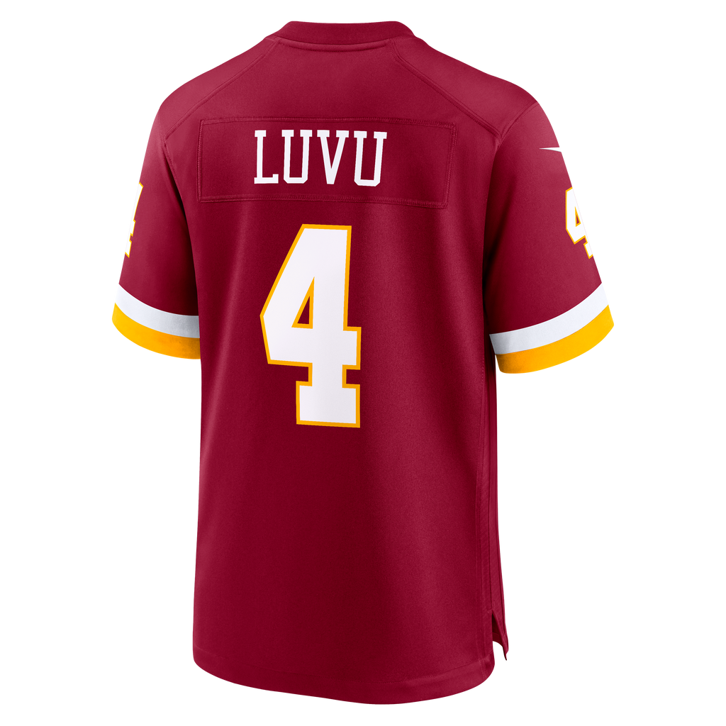 Men's Washington Commanders Frankie Luvu Nike White Game Super Bowl Era Jersey