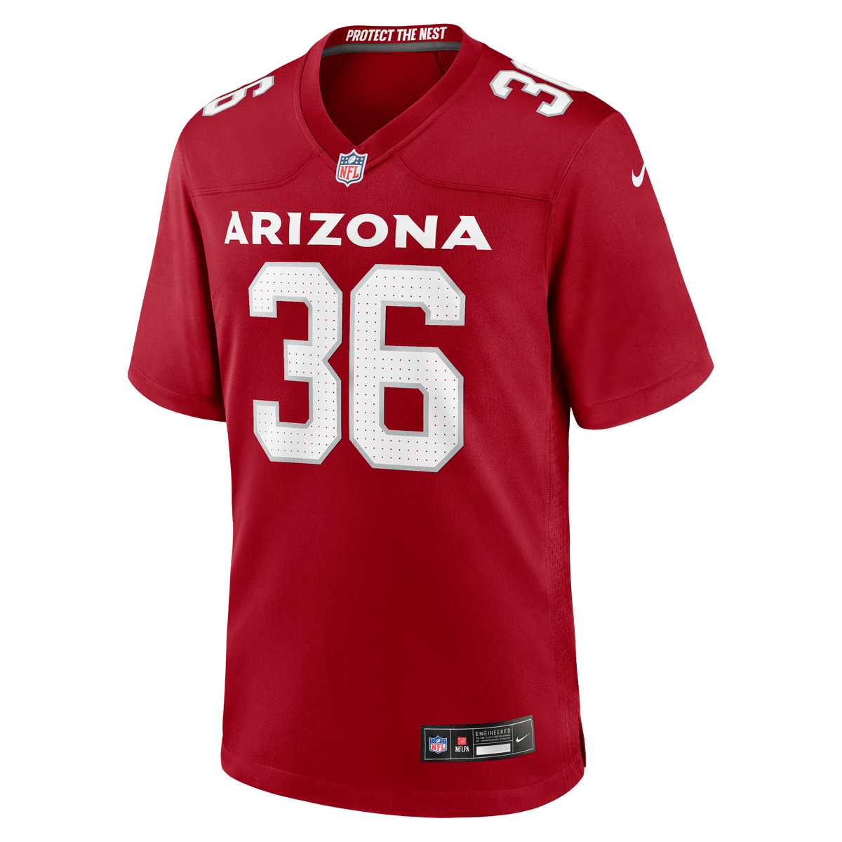Men's Arizona Cardinals Kitan Crawford Nike  Cardinal Team Game Jersey